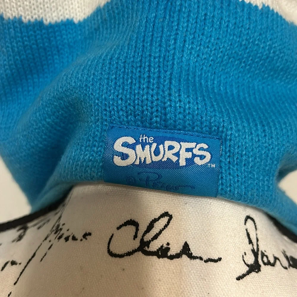 Smurf Winter Knit Fleece Hat